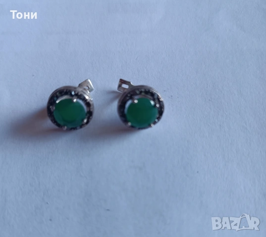 Сребърни обеци проба 925