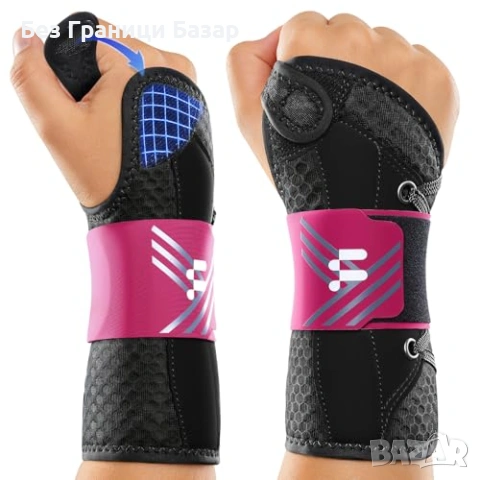 Нова ортеза Шина за китка с опора за палец Лява S/M при карпален тунел