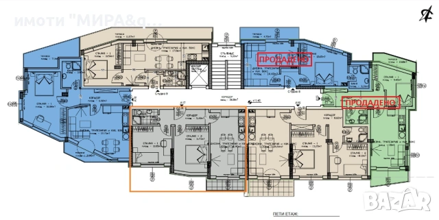 Тристаен южен апартамент на цената на двустаен- 71 080 € в кв.Куба