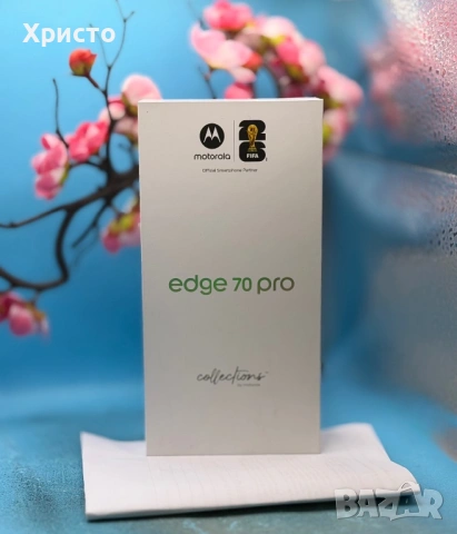 НОВ!!! Motorola edge 70 pro, 256GB, 8GB RAM, 5G, 6500 mAh PANTONE Titan + подарък адаптер , снимка 3 - Motorola - 54750455