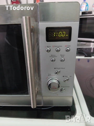 Микровълнова печка с грил, INOX , снимка 3 - Микровълнови - 54239662
