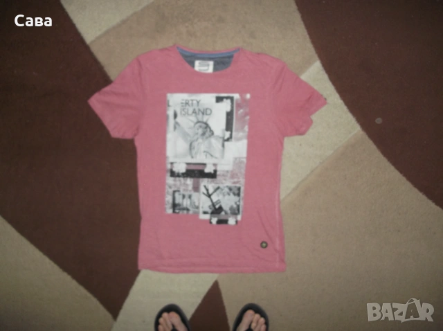 Тениски JACK&JONES   мъжки,С и М   /черна,сива,сьомга/ , снимка 11 - Тениски - 33522882
