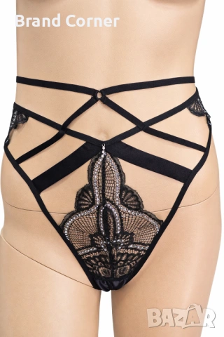 Hunkemöller дамско дантелено долнище XL с ефектни ленти
