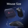 AJ139P V3 безжична геймърска мишка 24K DPI RGB, снимка 8