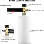 Пянообразуваща дюза Foam Cannon 1 л Quick Connect 1/4 - 5 дюзи в комплекта, снимка 8