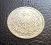 Стара сребърна монета 1/2 марка 1905 г. буква А -Германска империя - красива !, снимка 11