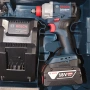Безчетков акумулаторен ударен гайковерт BOSCH GDX 18V-285 , 2 x 5.0Ah батерии и зарядно, снимка 3