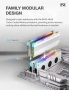 Нов Алуминиев Охладител за РАМ Памет EZDIY-FAB RH01 ARGB RAM Heatsink (Бял цвят) за DDR4 и DDR5  , снимка 3