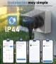 WiFi смарт контакт GreenSun IP44 16A като ново с измерване на консумация, снимка 3