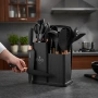 Кухненски комплект от 19 части Cheffinger KSUT01 - ножове, силиконови прибори, поставка и дъска , снимка 4