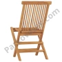 Сгъваеми градински столове тиково дърво масив, снимка 10
