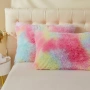 Плюшен спален комплект 220x240см Rainbow Pink, снимка 6