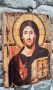 Икона Исус Христос Пантократор 18/13 см, художествен декупаж, снимка 3