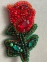 Невероятна Handmade брошка - Роза , снимка 4
