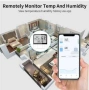 Wi-fi термометър   с влагомер и аларма  за инкубатор, оранжерия и стая, снимка 3
