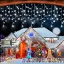 320 LED коледни светлини тип „ледуни“, 10 м с таймер и 8 режима, студено бяло, снимка 1