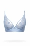 Комплект дамско бельо Hunkemöller – сутиен 75C и бикини XL, светлосиня дантела, снимка 5