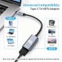 Адаптер, Съвместим с монитор, Компютър, Таблет, USB Type-C към HDMI, 4K@30Hz, снимка 3