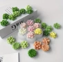 3D 7 цветя сукуленти силиконов молд форма за свещи гипс сапун смола фондан за декорация на торта , снимка 3