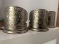 Подставка за чаши  изработени от никелово сребро 1970 години вСССР отличен състояние, снимка 1