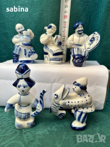 Руски фигурки/статуетки Гжел/Гжель, снимка 5 - Колекции - 52253793