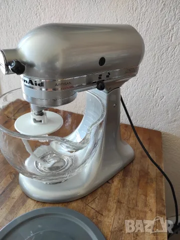 Планетарен миксер Kitchenaid/ Kitchen aid Artisan KSM150 оригинална американска версия на 110V, снимка 4 - Миксери - 55546662