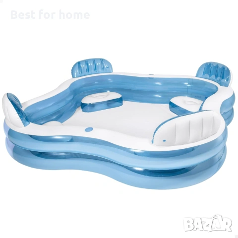 Intex 56475NP Семеен басейн с 4 места, 229 см x 229 см x 66 см