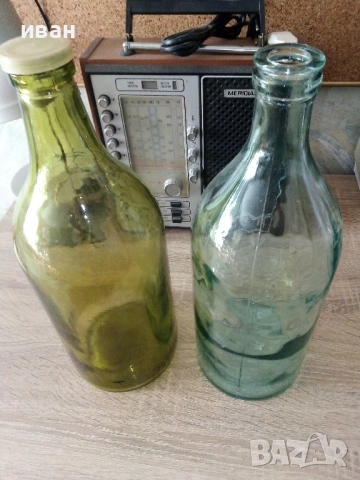Стари големи стъклени шишета 3л., снимка 2 - Други ценни предмети - 54338633