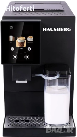 ЕЛЕКТРИЧЕСКА ДИГИТАЛНА КАФЕМАШИНА HAUSBERG HB-3775NG, снимка 2 - Кафемашини - 54414808