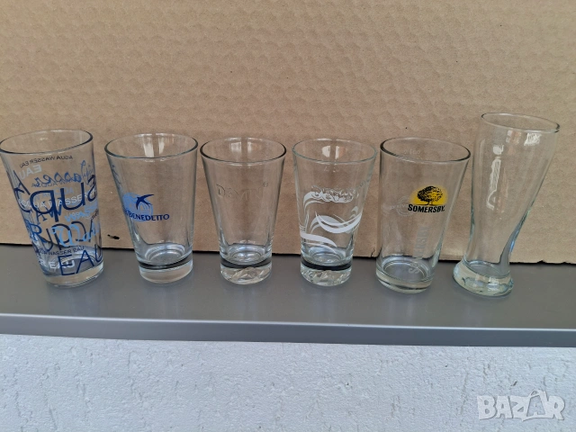 Чаши за вода San Benedetto, Девин, Somersby, чаши за водка 15бр., снимка 10 - Чаши - 47805662