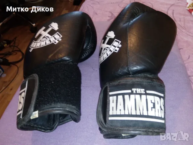 Боксови ръкавици нови маркови естесвена кожа 10 OZ THE Hammers, снимка 2 - Бокс - 55571267