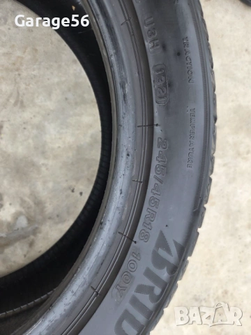 2 броя Bridgestone 245/45-18, снимка 2 - Гуми и джанти - 54477096