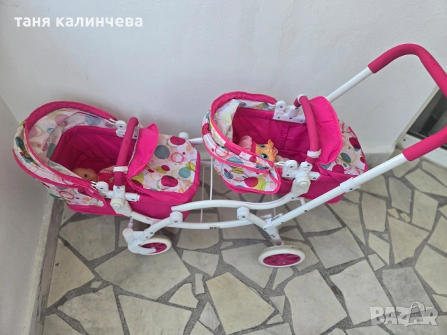 количка за кукли близнаци Чиполино, снимка 2 - Детски колички - 55059737