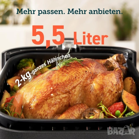 Еър Фрайър Cosori CP158 Air Fryer 5.5L Red, снимка 4 - Мултикукъри - 54698825