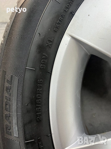 5х112 16” 215/60/16, снимка 3 - Гуми и джанти - 53963193