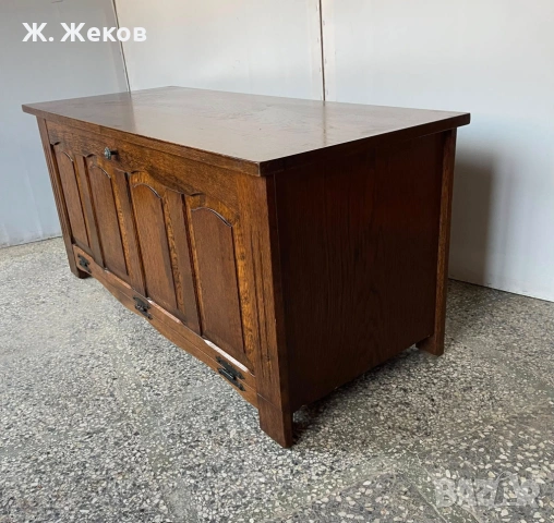 МАСИВЕН ДЪБОВ ШКАФ/САНДЪК стил Рустик, снимка 4 - Шкафове - 54255657