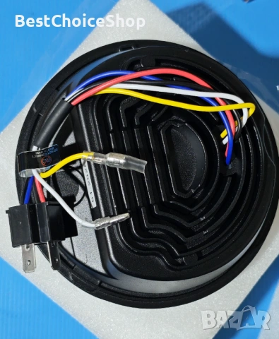 5,75-инчов LED кръгъл фар за мотоциклет с дневни светлини., снимка 5 - Аксесоари и консумативи - 54174874