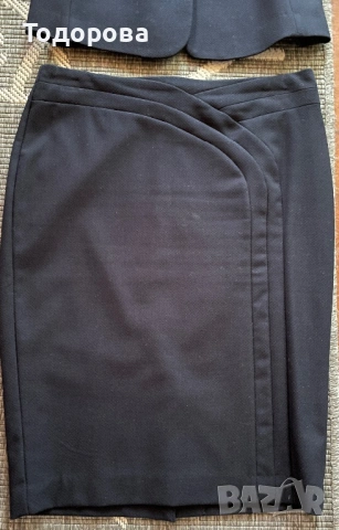 Тъмносин костюм сако и пола Orsay, снимка 2 - Костюми - 54090860