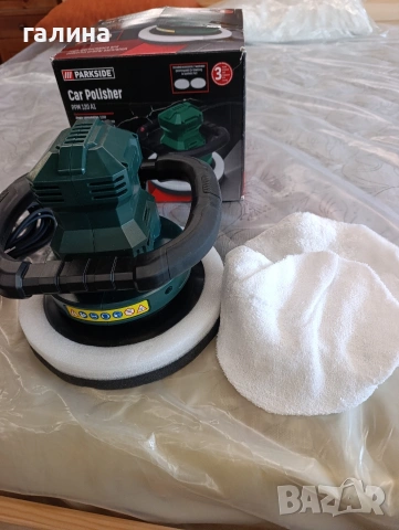 Машина за полиране на автомобили Parkside PPM 120 A1 – Пълен комплект, снимка 2 - Аксесоари и консумативи - 54040467
