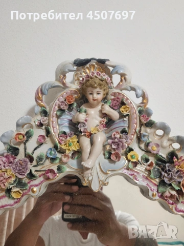 Огромно огледало от  порцелан., снимка 11 - Антикварни и старинни предмети - 54322958