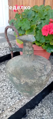 Много стар и рядък меден съд, снимка 3 - Антикварни и старинни предмети - 55338989