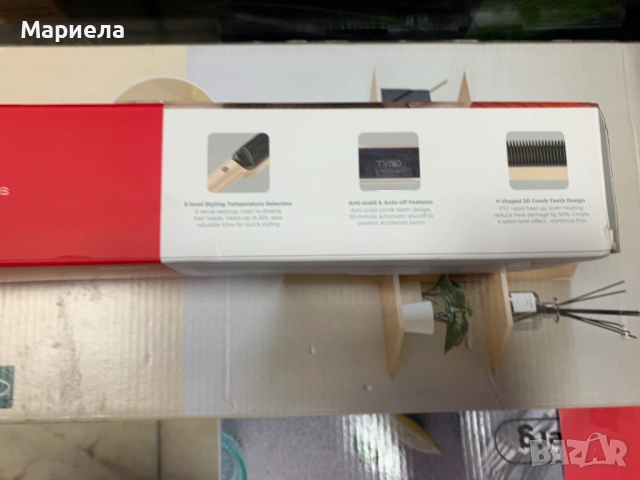 Четка за изправяне на коса TYMO Ring, керамична 2 в 1, снимка 3 - Преси за коса - 54591237