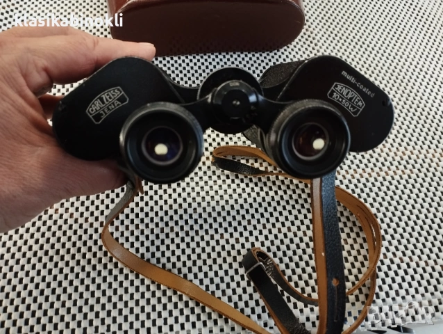 ТОП Бинокъл Carl Zeiss Jena-JENOPTEM-MULTI-COATED -10 х 50W-ГДР, снимка 2 - Екипировка - 54749733