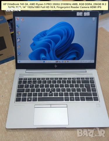 Бизнес лаптопи HP / Dell / Lenovo / Fujitsu – i5 / Ryzen, SSD, IPS, + гаранция и фактура, снимка 5 - Лаптопи за работа - 54915417