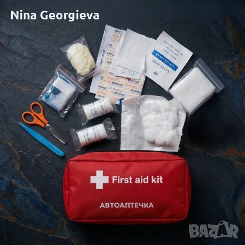 Компактна автоаптечка за спешни случаи – Пълен комплект за оказване на първа помощ