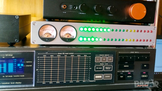 Audio VU Meter LED Signal - Индикатор за нивото на сигнала - между DAC, CD, DECK и Усилвател, снимка 4 - Еквалайзери - 54245198
