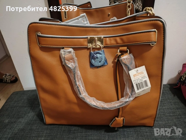 Чисто нова кожена чанта от Michael Kors в уникален цвят, снимка 8 - Чанти - 54726388