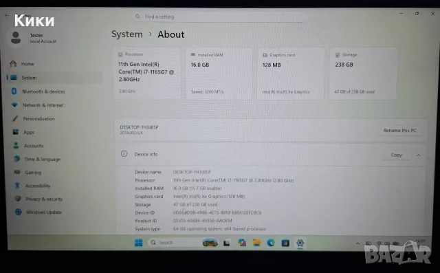 Lenovo ThinkPad E14 1165G7 | 16GB Ram | 256 SSD, снимка 6 - Лаптопи за работа - 55630142