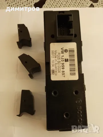  Комплект оригинален модул ел. стъкла Golf 4 + 2 резервни  бутона – 1J3959857   Цена 10Е, снимка 3 - Части - 55597005