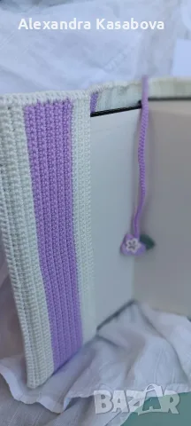 Плетена подвързия/ дрешка за книга, снимка 4 - Други - 55435822